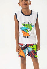 BOXER BAMBINO  BLU 831103 2440 BOBOLI